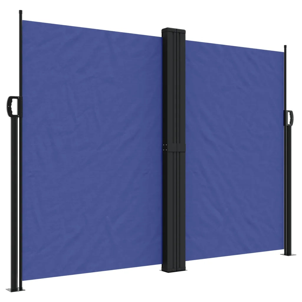 vidaXL Tenda da Sole Laterale Retrattile Blu 180x600 cm