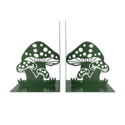 Set 2 Pezzi Fermalibri In Metallo Antigraffio Per Mensole Libreria Design Moderno Supporto Porta Libro Antiscivolo Mensola Decorazione Casa Ufficio Scrivania Cd Riviste Idea Regalo Organizzatore  - Funghetti