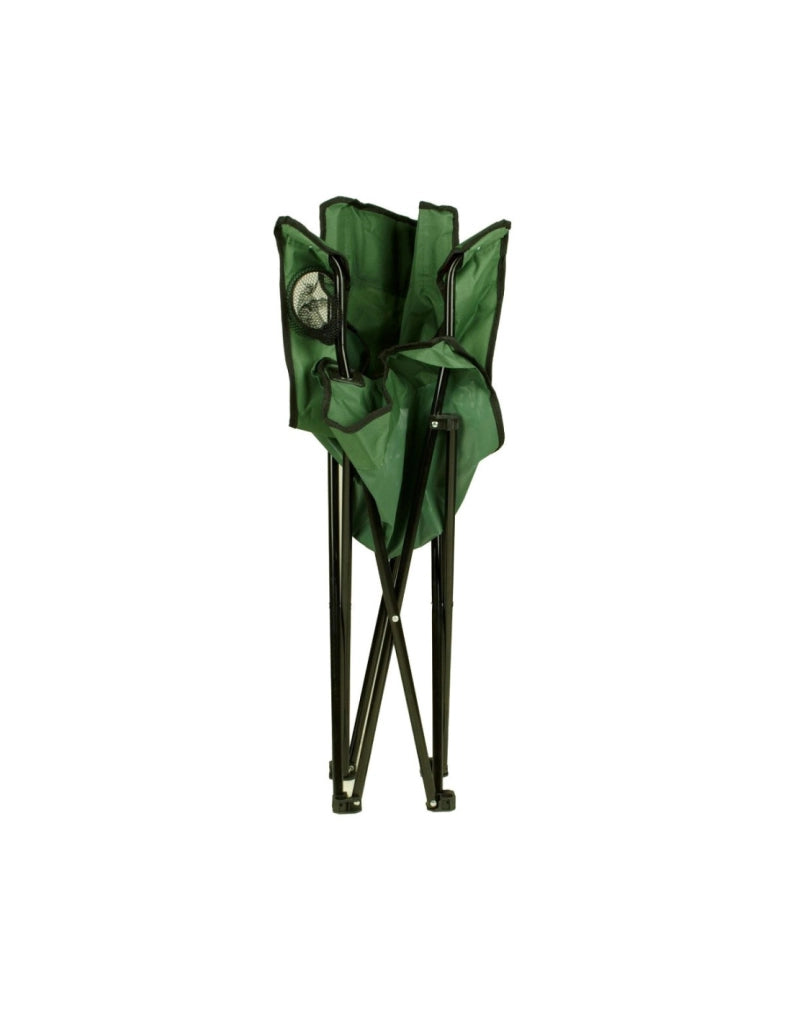 2pz Sedia Campeggio Portatile Pieghevole Telo Oxford Sacca con Maniglia H90cm Verde
