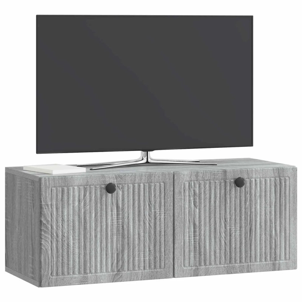 Mobile Porta TV da Muro Grigio Sonoma 78,5 x 31 x 30 cm