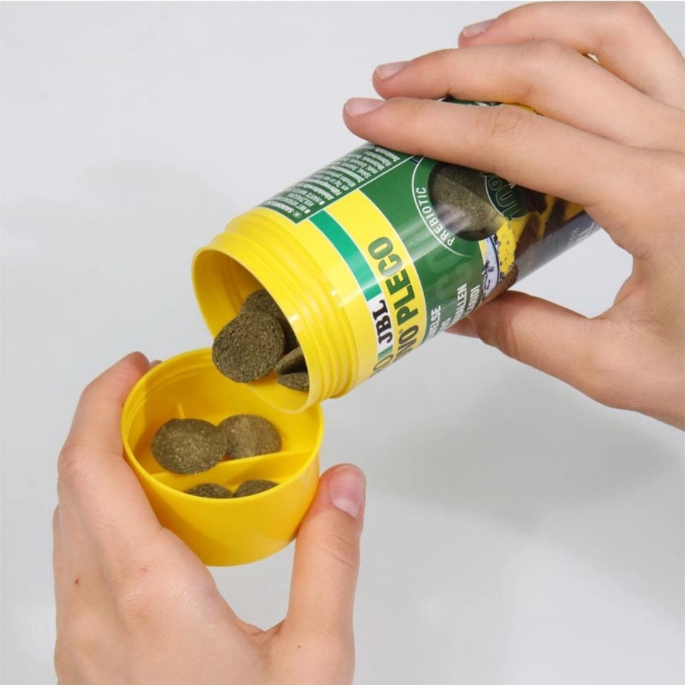 JBL ProNovo Pleco XL - Compresse di mangime per loricaridi erbivori da 15 a 40cm Formato: 250 ml