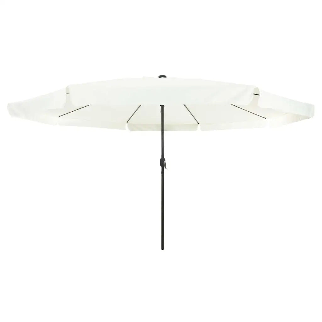 Ombrello da giardino Sabbiato e Antracite 395 x 395 x 245 cm 42003644