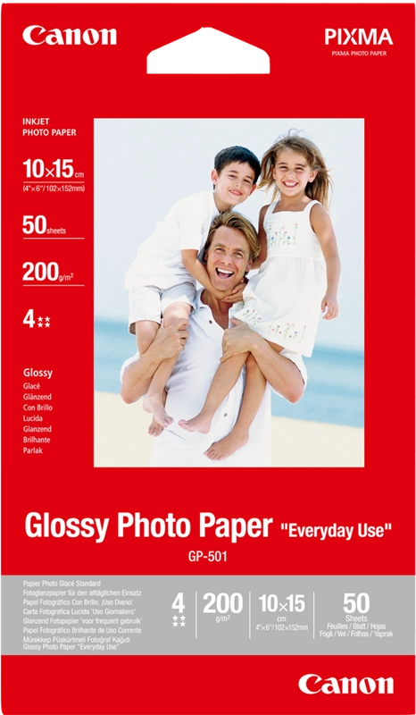 Canon Carta fotografica Glossy GP-501 4x6" - 50 fogli