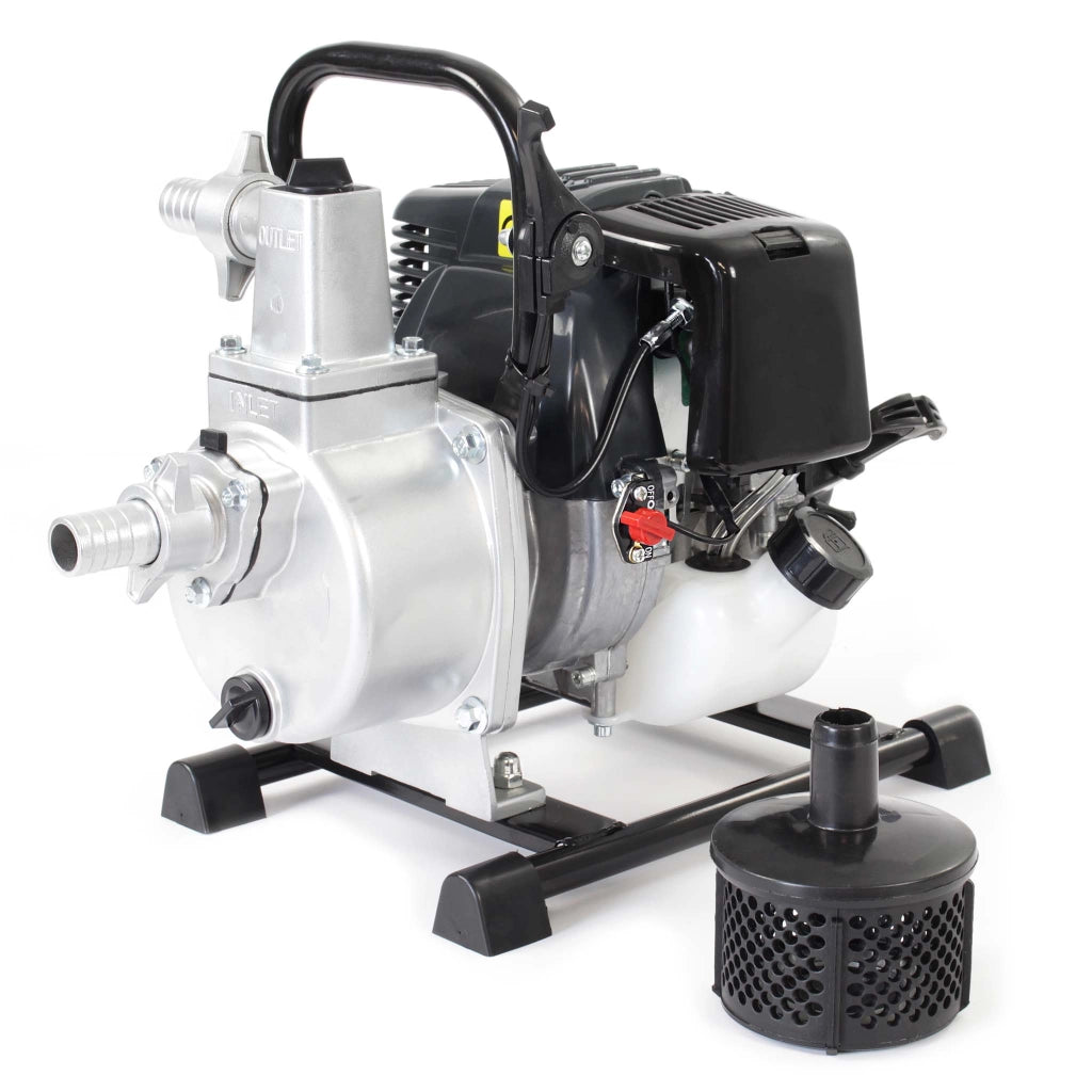 Pompa dell'acqua a benzina 1kW a 6.500 rpm Pompa da giardino da 8.000l/h Prevalenza 30m