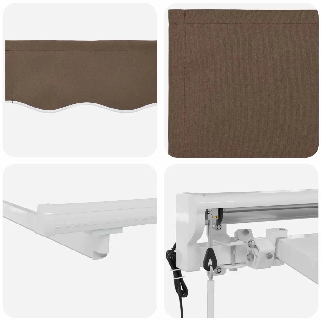 Tettuccio Elettrico Retrattile Tortora 5 × 3,5 m 3426467