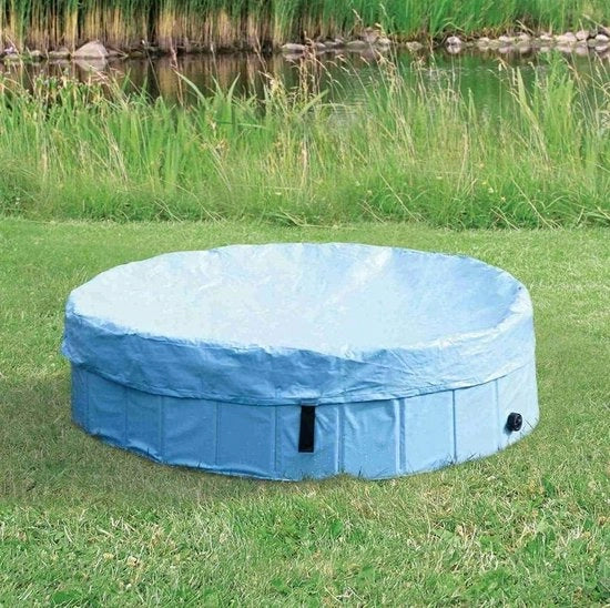 Copertura per piscina per cani Ø 160 cm - Blu chiaro