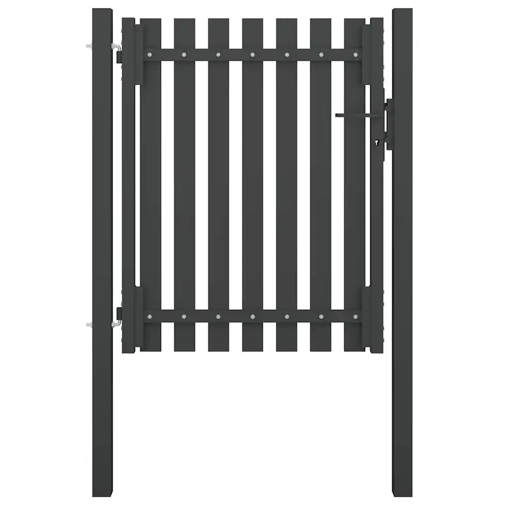 Cancello per Recinzione in Acciaio 1x1,5 m Antracite cod mxl 41282