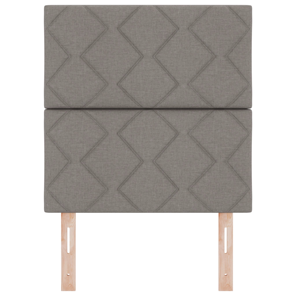 Testiera  Design a Blocchi a Diamante Tortora 80 cm Tessuto