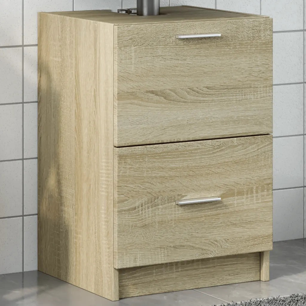Mobile SottoLavabo | Armadio Lavabo Rovere Sonoma 63x30x54 cm in Truciolare