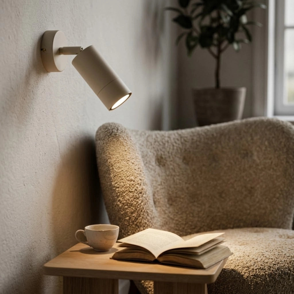 Spot orientabile parete/soffitto crema GU10 8W Link