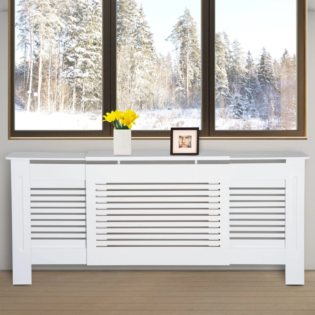 Mobile TV Design Moderno ¨C Zephmum ¨C Bianco 139-208,5x20,5x82,5 cm
