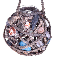 Portacandele con Conchiglie da Appendere Larghezza 21 cm