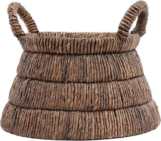 Cesto a mano - Contenitore decorativo - 42cm x 31cm x 42cm