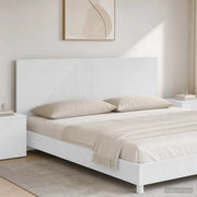 Testiera da Muro HAARLEM Bianco Legno ingegnerizzato 896955