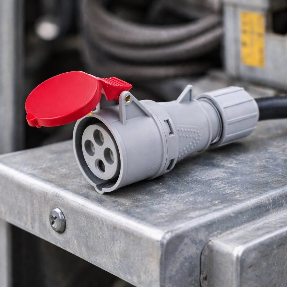 Ecova presa industriale mobile cee trifase rossa 380v 3p+t ip44 6h *** ampere 16 ampere, confezione 1
