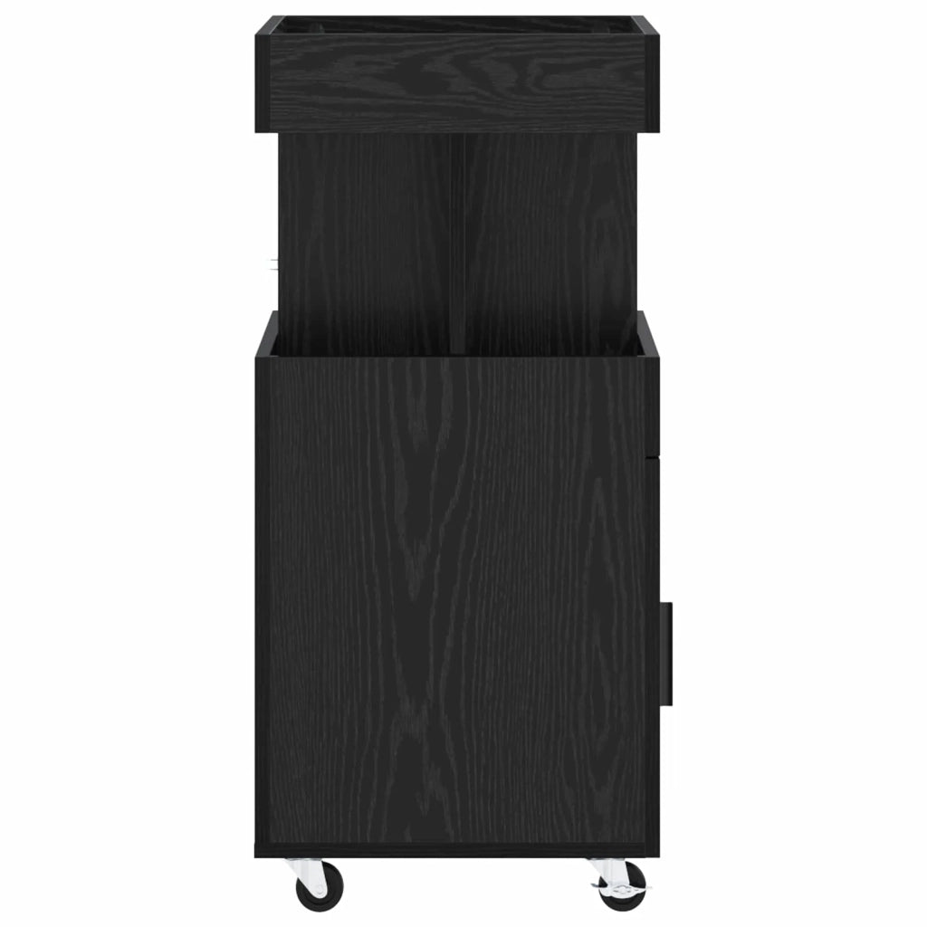Carrello da Bar Rovere Nero 50 x 41 x 89 cm 8015682