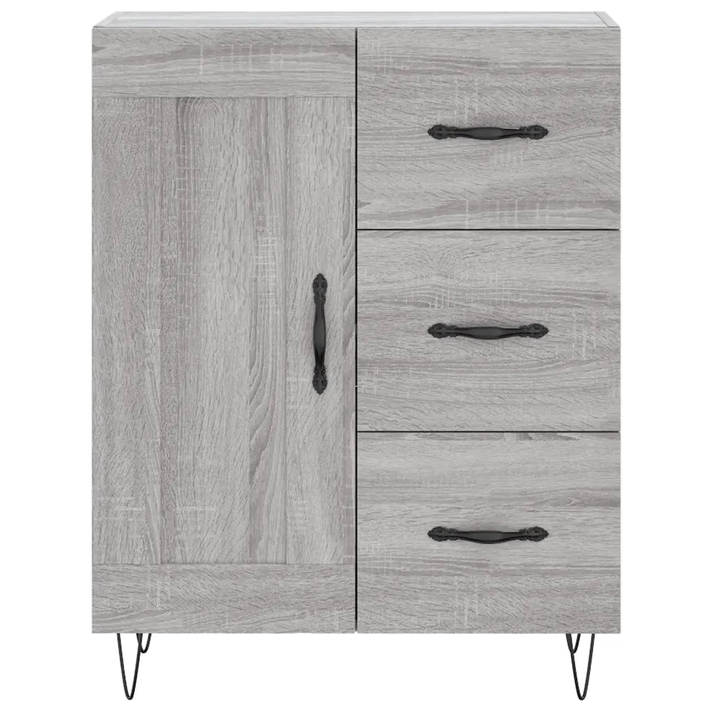 Credenza Grigio Sonoma 69,5x34x180 cm in Legno Multistrato 3198111