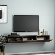 Lariano, Mobile Porta tv 3 Vani, 180x31x26h cm Marrone Noce