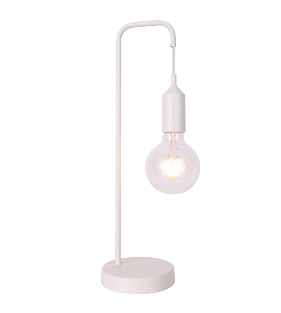 Lampada da tavolo Candellux LAREN bianca E27 40W 46cm