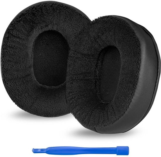 Orecchini sostitutivi - Densità extra - Nero - Telaio ibrido - Adatto per Sony WH-CH700N e WH-CH710N - Orecchini per cuffie per l'orecchio