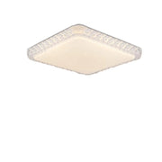 ZMH Lampada da soffitto plafoniera LED moderna quadrata 30cm cristallo cielo stellato dimmerabile telecomando bianco