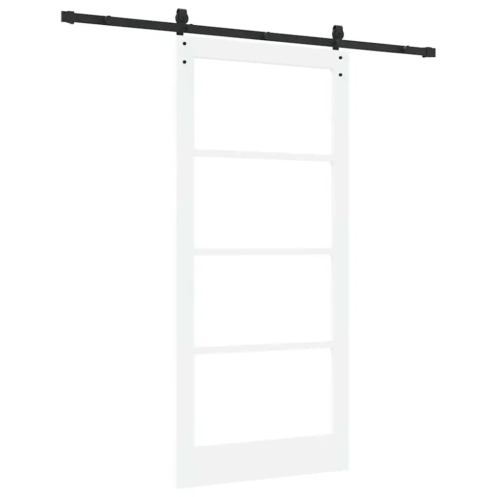 Porta scorrevole ORKDAL Bianco e Nero 93 x 202 cm 3331868