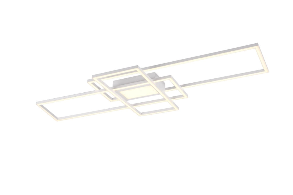 Plafoniera LED Trio Irvine bianca 60W 6500lm CCT 105cm