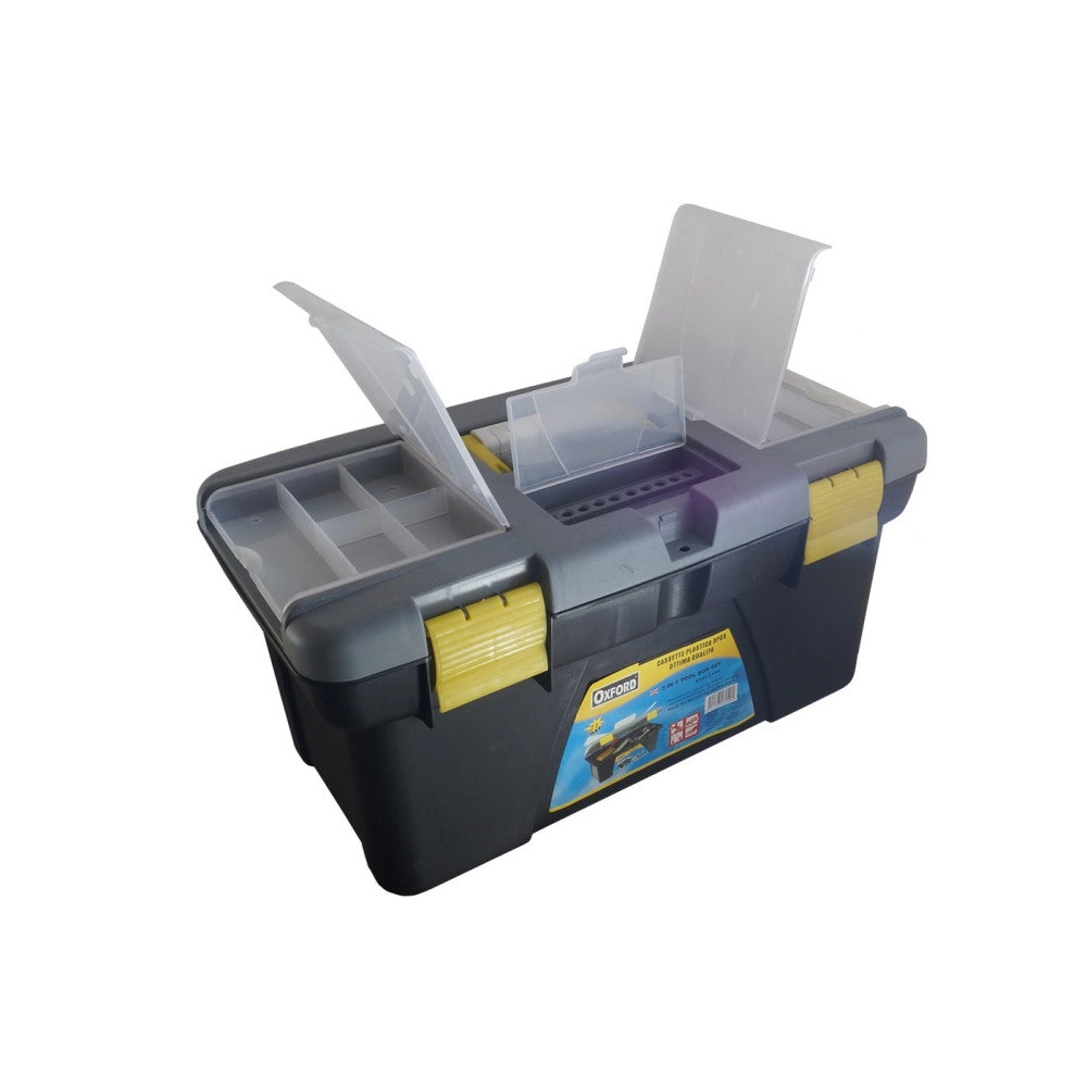 Trade Shop - 3 Pz X Cassetta Cassette Portautensili Porta Attrezzi E Minuterie In Plastica -