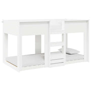 Letto a Castello per Bambini | Letto Infantile | Lettino Bianco 75 x 190 cm