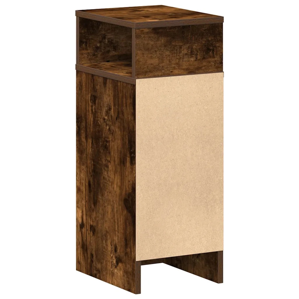 Comodini 2 pz con Cassetto Rovere Fumo 25x31x66 cm 858623