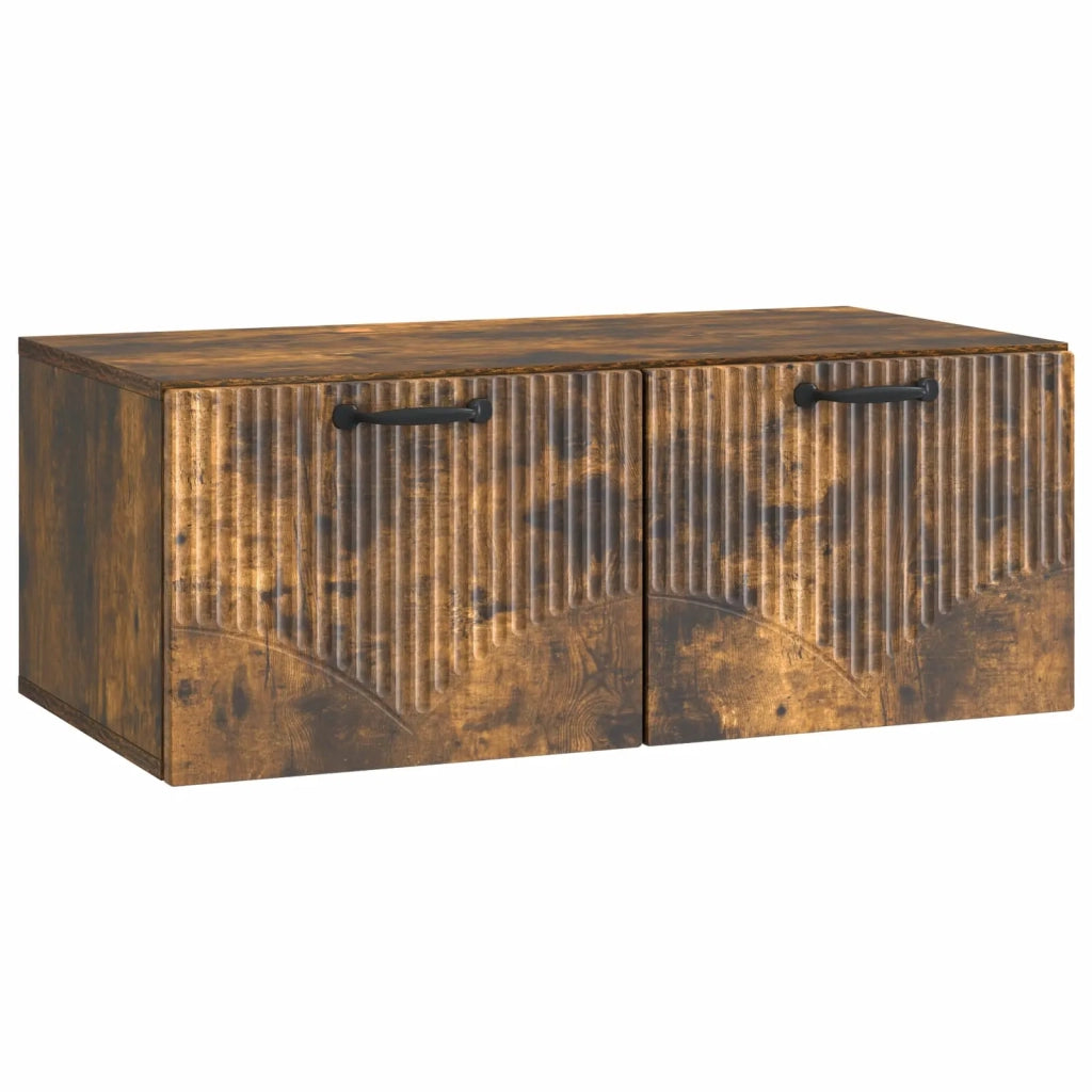 Mobile Porta TV da Muro Rovere Fumo 78,5 x 41 x 30 cm 899030