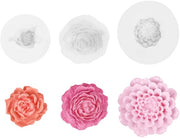 Forme a forma di candela 3D - Onde di silicone - Forme a forma di candela - Dahlia/Jasmijn/Pioenroos - Candele di primavera - Per la creazione di fiori in cera