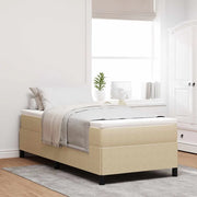 Letto a molle Grigio Verde 90 x 200 cm Tessuto in Cords 42006951