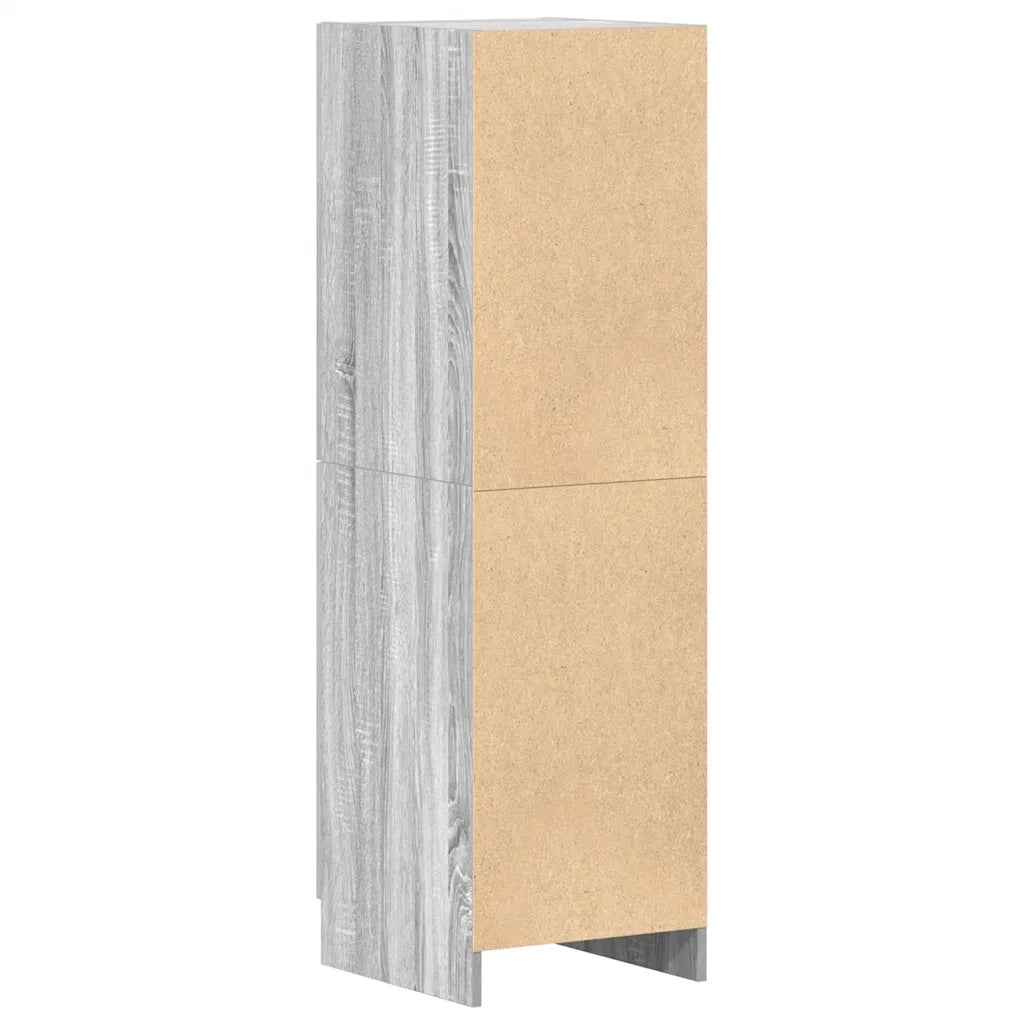 Armadietto Cucina Grigio Sonoma 38x41,5x131,5 cm in Legno