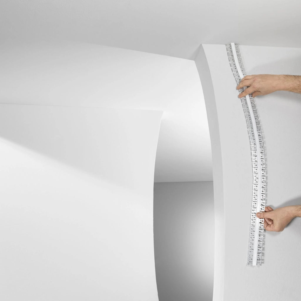 PROFILO BEND ALLUMINIO PER CARTONGESSO 200X5,5X1,25CM IN ALLUMINIO AD INCASSO