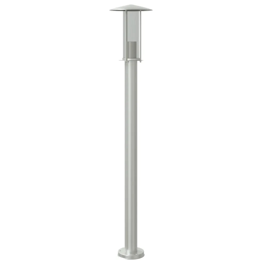 Lampada da Terra per Esterni Argento 100 cm in Acciaio Inox CFW7218668