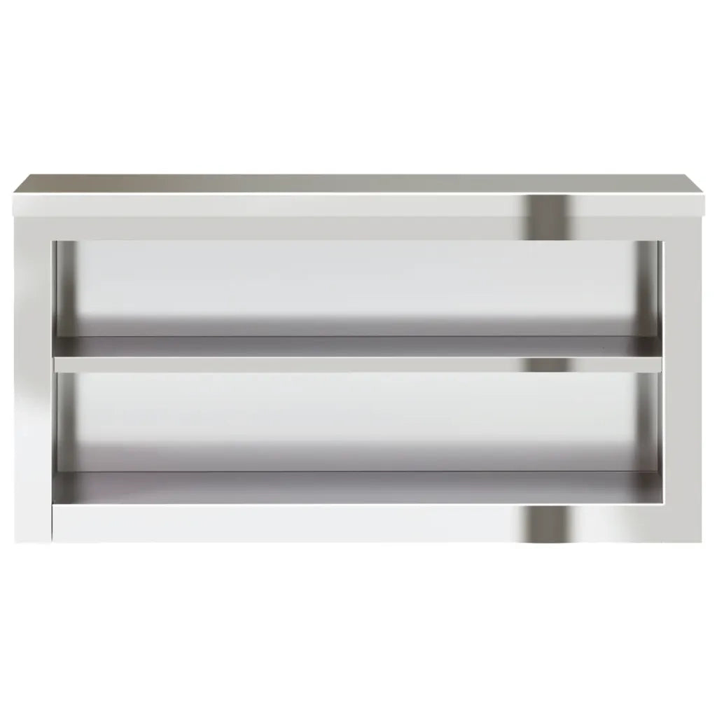 Mobile Cucina da Parete con Ripiano-Armadi sospesi per Cucina in Acciaio Inossidabile 275805