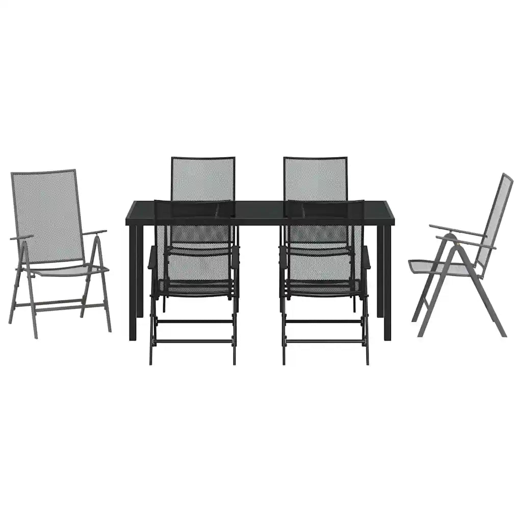 Set da Pranzo per Giardino 7 pcs Antracite 3379293