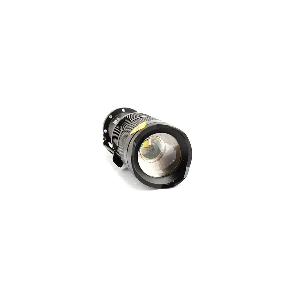 Trade Shop - Mini Torcia Luce Bianca Led 3 W Lumen Ricaricabile Resistente Gancio Segnalatore -