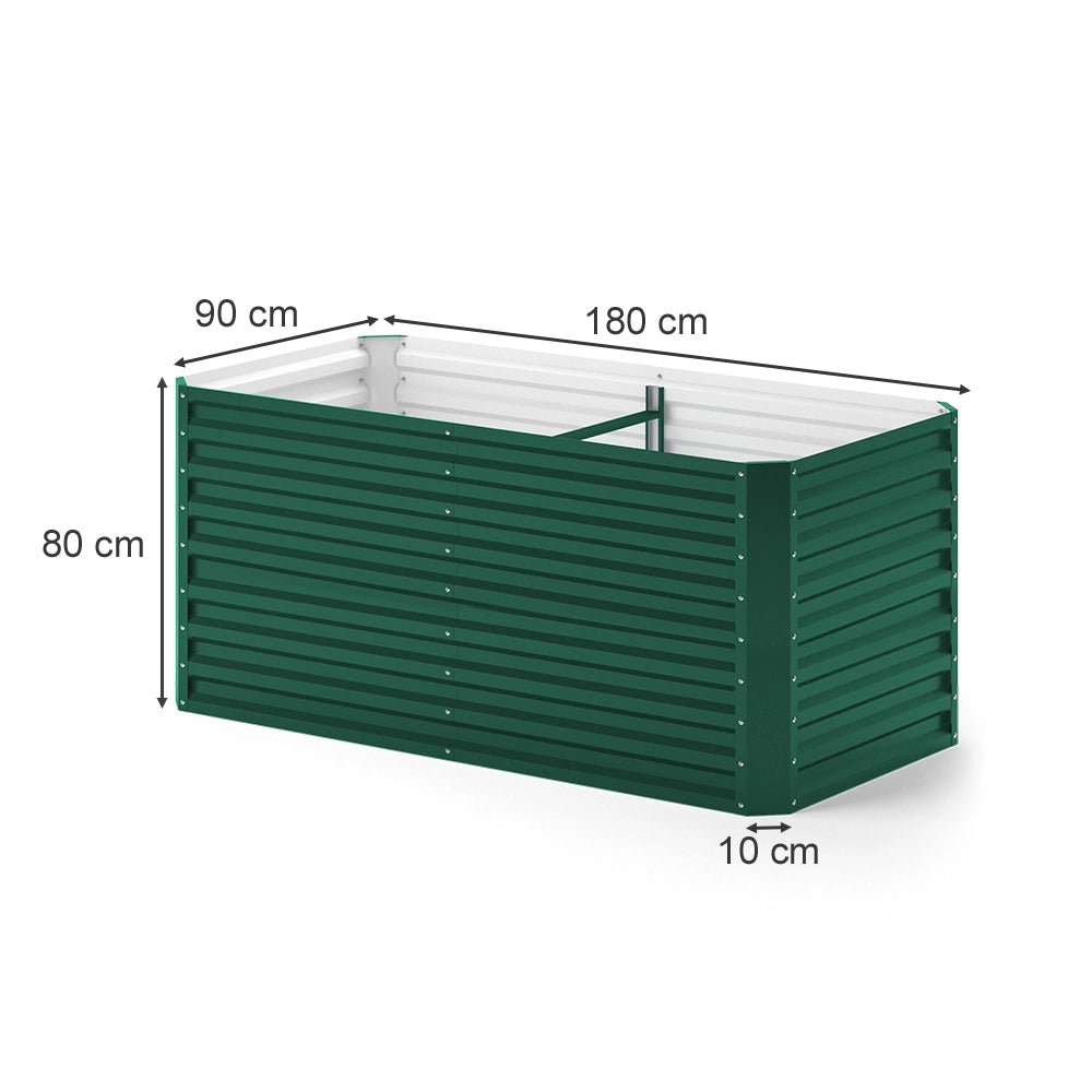 OK-Living Letto per orto rialzato Verde 180 x 90 cm