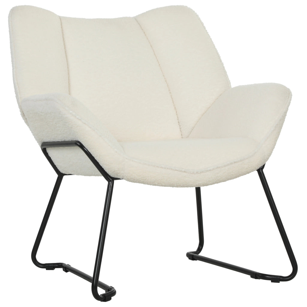 Poltrona imbottita Sherpa ¨C Zephmum ¨C Bianco