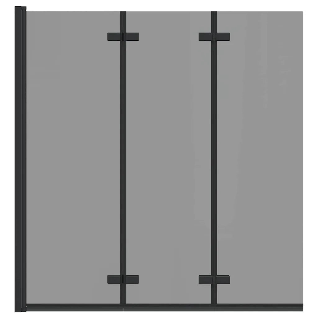 Involucro Doccia Nero 130 x 138 cm Vetro ESG e Alluminio CFW2037239