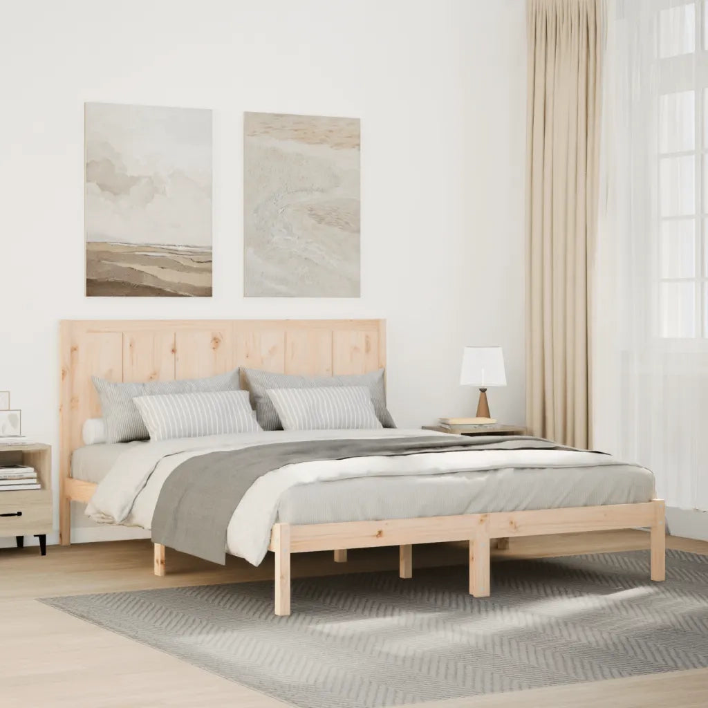 Giroletto Extra Lungo senza Materasso-Struttura Letto 140x210 cm Legno Massello 672516