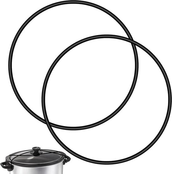 Accessori per Crock Pot - Gomma per Cuscinetti con Chiusura a Dado, Nero - Adatto per Crock Pot Hamilton Beach 6, 7, 8 Quarti di Gallone