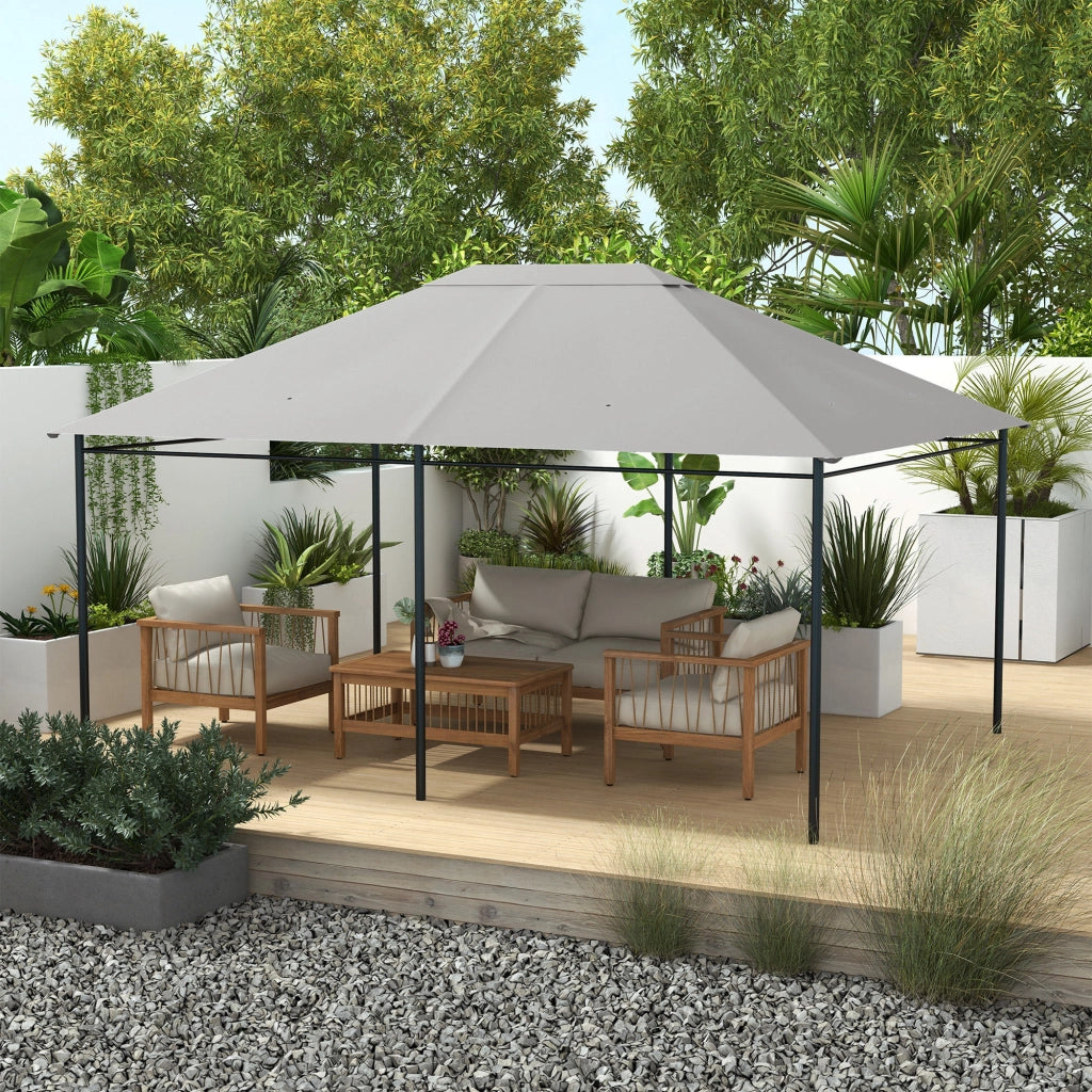 Tenda da giardino ¨C zephmum ¨C 3x4 m grigio chiaro