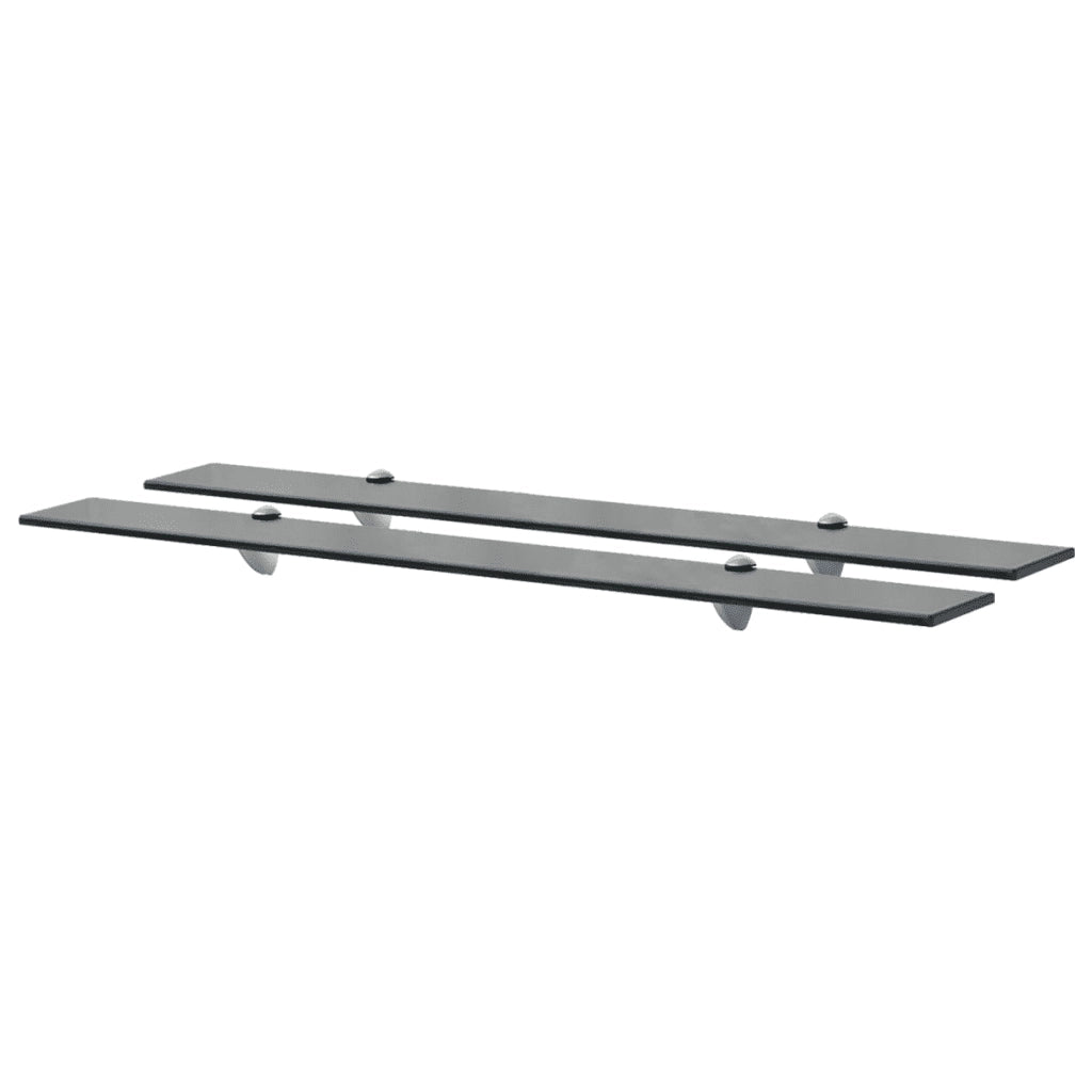 Mensole Galleggianti 2 pz in Vetro 90x20 cm 8 mm cod mxl 33255
