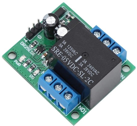 Relè di blocco Dr25e01 modulo relè DPDT a doppia polarità - doppia azione autobloccante con bordo bistabile (DC6-24V) - Ideale per applicazioni industriali.