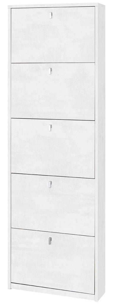 KIT SCARPIERA 5 ANTE A RIBALTA H190 L63 P18 Cm FINITURA OBIANCO OSSIDO SARMOG Sk555k