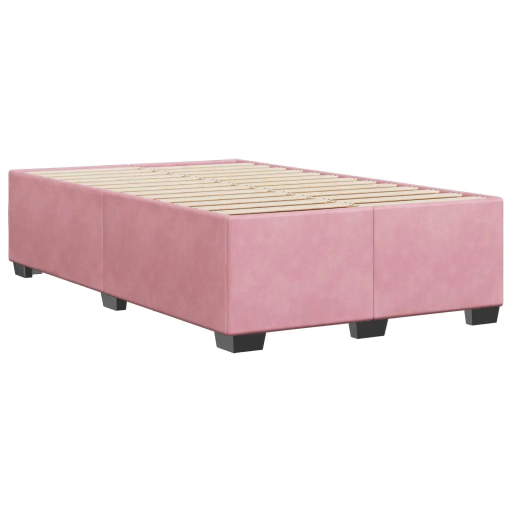 Giroletto senza Materasso Rosa 120x190 cm Velluto