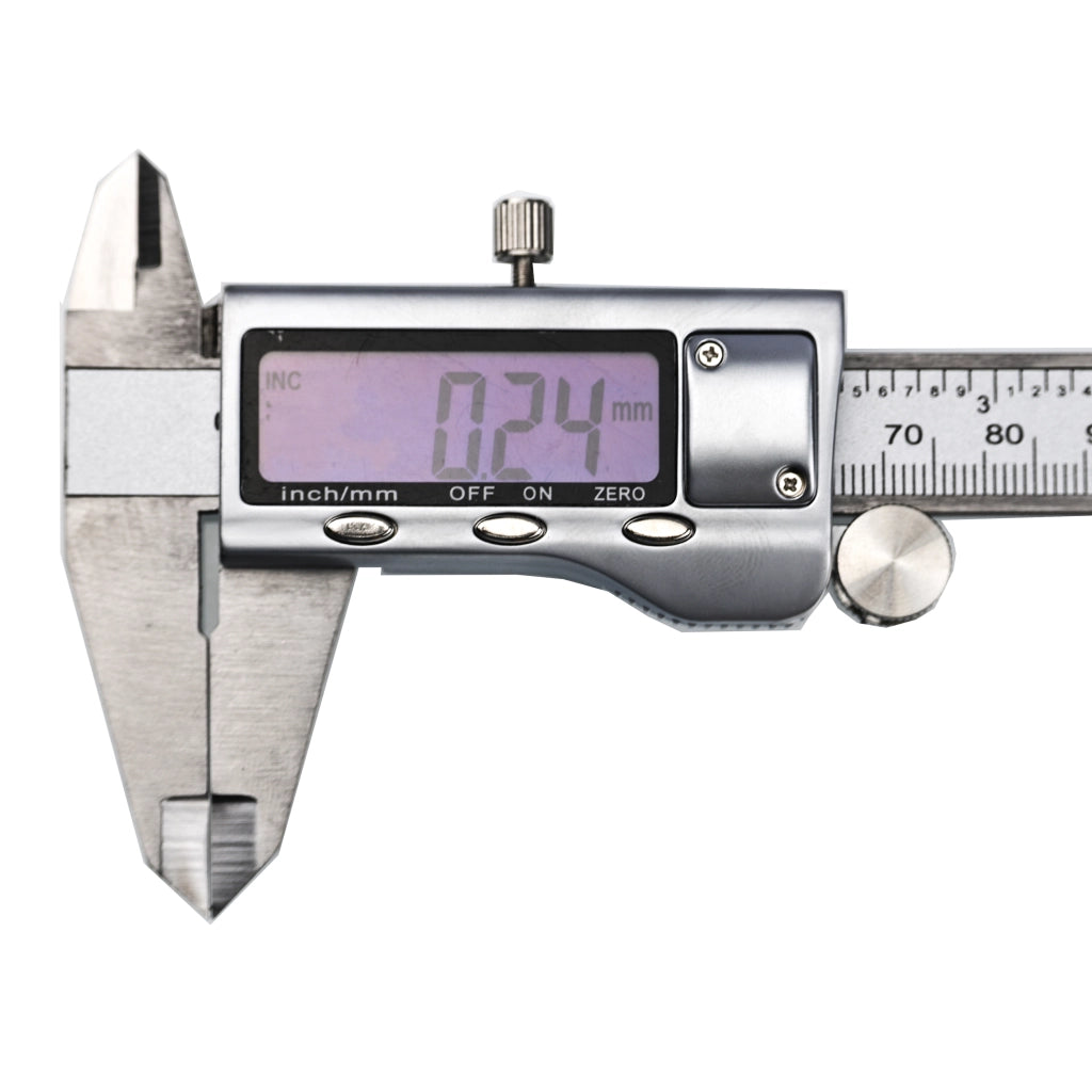Calibro Elettronica Professionale Rosfix – Display LCD Grande, Acciaio Inox | Precisione 0.01 mm, 0-150 mm